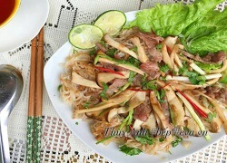 [Chế biến] - Mì Chũ xào thịt bò nấm đơn giản mà ngon