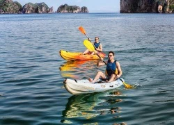 Quảng Ninh dừng hoạt động dịch vụ chèo kayak trên vịnh Hạ Long