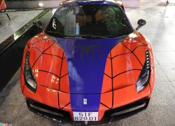 Siêu xe Ferrari 488 GTB khoác áo Người nhện tại Sài Gòn