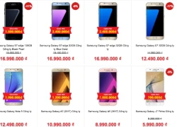 Smartphone cao cấp giảm giá hàng triệu đồng