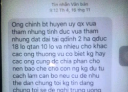 Vụ huyện ủy viên bị bắt: Lộ diện tin nhắn "vu khống" lãnh đạo huyện Quảng Xương