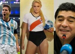 Bạn gái Maradona xỏ giày vào sân làm cầu thủ