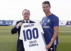 C. Ronaldo &#8216;không thể tin nổi&#8217; về mốc 100 bàn thắng