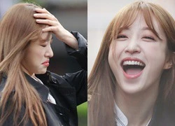 Hani EXID lộ biểu cảm 'khó đỡ' khi bị gió thổi rối tóc