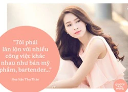 Hoa hậu Đặng Thu Thảo từng làm bartender kiếm sống; Vy Oanh tiết lộ lý do giấu kín ông xã ở Mỹ