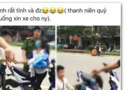 Nam sinh quỳ xin công an trả xe gây xôn xao dư luận