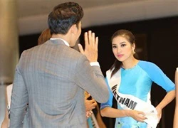 Ngọc Tình tránh tiếp xúc với Nguyễn Thị Thành khi chấm thi Miss Eco International 2017