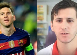 Nhân viên làm bánh gây sốt nhờ giống Messi như 2 giọt nước