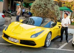 Siêu xe Ferrari 488 GTB màu vàng về tay Cường Đô La