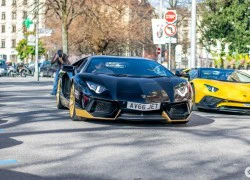 Siêu xe Lamborghini Aventador bản giới hạn xuất hiện trên phố