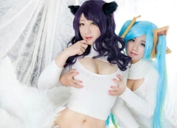 Tan chảy với cosplay Ahri cùng Sona trong Liên Minh Huyền Thoại