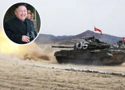 Triều Tiên rầm rộ tập trận xe tăng, Kim Jong-un trực tiếp giám sát