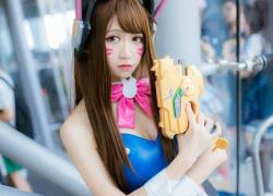 Tuyệt vời bộ ảnh cosplay D.Va chân thon cực dễ thương trong Overwatch