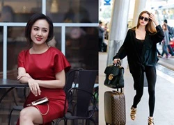 BTV Hoài Anh làm mẫu quảng cáo, Hà Hồ nổi bật với cây đen, kính râm