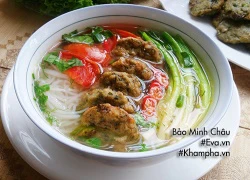 [Chế biến] - Bữa sáng hấp dẫn, lạ miệng với bún chả cá ngần