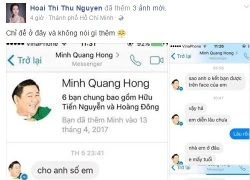 Hoa hậu Thu Hoài đăng tin nhắn bị cho là của Minh béo với trai trẻ?