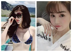 Huyền My mặc bikini khoe dáng gợi cảm, Ngọc Trinh trẻ trung với tóc mái mới