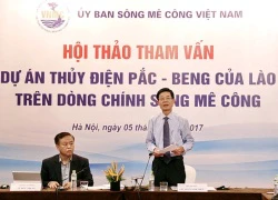 Lo lắng thuỷ điện Pắc-Beng ở Lào ảnh hưởng xấu tới ĐBSCL