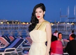 Ngọc Thanh Tâm làm MC trong đêm tiệc của điện ảnh Việt tại Cannes