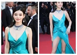 Người mẫu Trung Quốc lộ nội y trên thảm đỏ Cannes