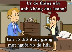 Ông chồng tá hỏa với cách vợ đòi lương