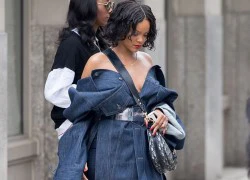 Rihanna mặc như chú lùn trên phố New York