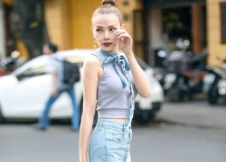 Thu Thuỷ 'chất lừ' với cách mix jean và denim