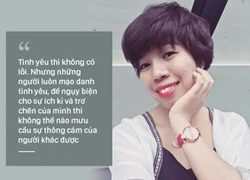 'Thưa chị Trà Ngọc Hằng, đã làm người thứ 3 thì không đủ tư cách xin ai thông cảm'