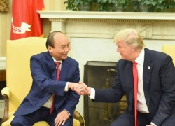 Ảnh Thủ tướng Nguyễn Xuân Phúc hội đàm với Tổng thống Donald Trump