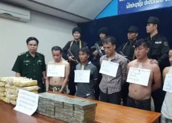 Bắt 5 người nước ngoài vận chuyển 40 bánh heroin