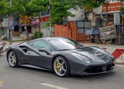 Cường Đô La tậu thêm siêu xe Ferrari 488 GTB màu xám