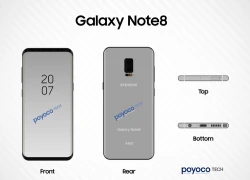 Galaxy Note 8 tích hợp cảm biến vân tay dưới màn hình