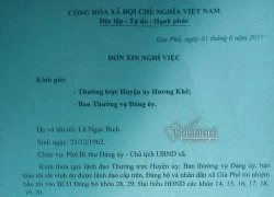 Hà Tĩnh: Một Chủ tịch xã bất ngờ xin nghỉ việc