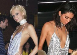 Hình ảnh chứng minh Kendall Jenner bắt chước phong cách Paris Hilton