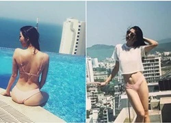 Ngọc Quyên thẳng thắn đáp trả khi bị soi lộ phần nhạy cảm trong trang phục bikini