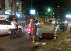 Nổ thùng phuy, hai chân người đàn ông bị dập nát