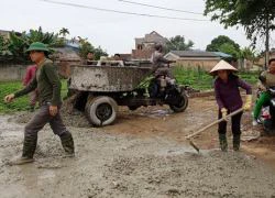 Thái Nguyên cấp 100.000 tấn xi măng cho các xã nông thôn mới