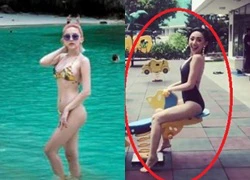 Tóc Tiên diện bikini táo bạo chơi trò 'sửu nhi'