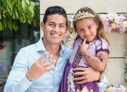 Vợ chồng James Rodriguez tổ chức tiệc sinh nhật cổ tích cho con gái