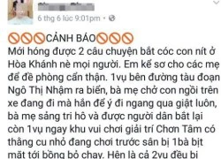 Xử phạt đối tượng phao tin bắt cóc trẻ em trên Facebook