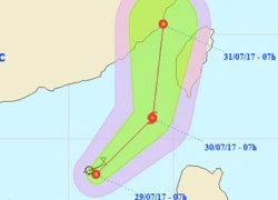 Áp thấp nhiệt đới khả năng thành bão, hướng Đài Loan