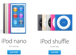 Apple ngừng bán iPod nano và shuffle