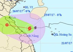 Bão đổ bộ Hà Tĩnh - Quảng Trị vào chiều nay