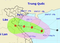 Bão đổ bộ Thanh Hóa - Quảng Bình từ đêm mai