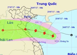 Bão mạnh cấp 8 đang hướng vào Thanh Hóa - Quảng Bình