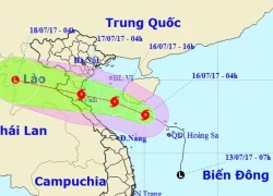 Bão mạnh lên cấp 9, mưa to ở Bắc Bộ và Bắc Trung Bộ