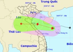 Bão số 4 di chuyển nhanh, Thanh Hóa - Thừa Thiên Huế sắp mưa to