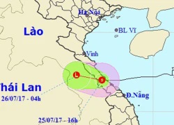 Bão suy yếu thành áp thấp nhiệt đới, nhiều nơi mưa to đến rất to