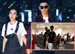 Bắt gặp Angelababy và Huỳnh Hiểu Minh đi mua sắm cuối tuần