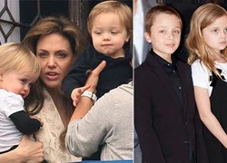 Cặp song sinh nhà Jolie Pitt càng lớn càng xinh xắn, đáng yêu